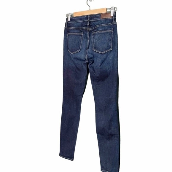 Parker Smith Denim Ava Skinny High Rise Distressed Dark Wash Slim Jeans Size 26 - Picture 6 of 11